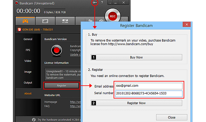 bandicam serial key free download