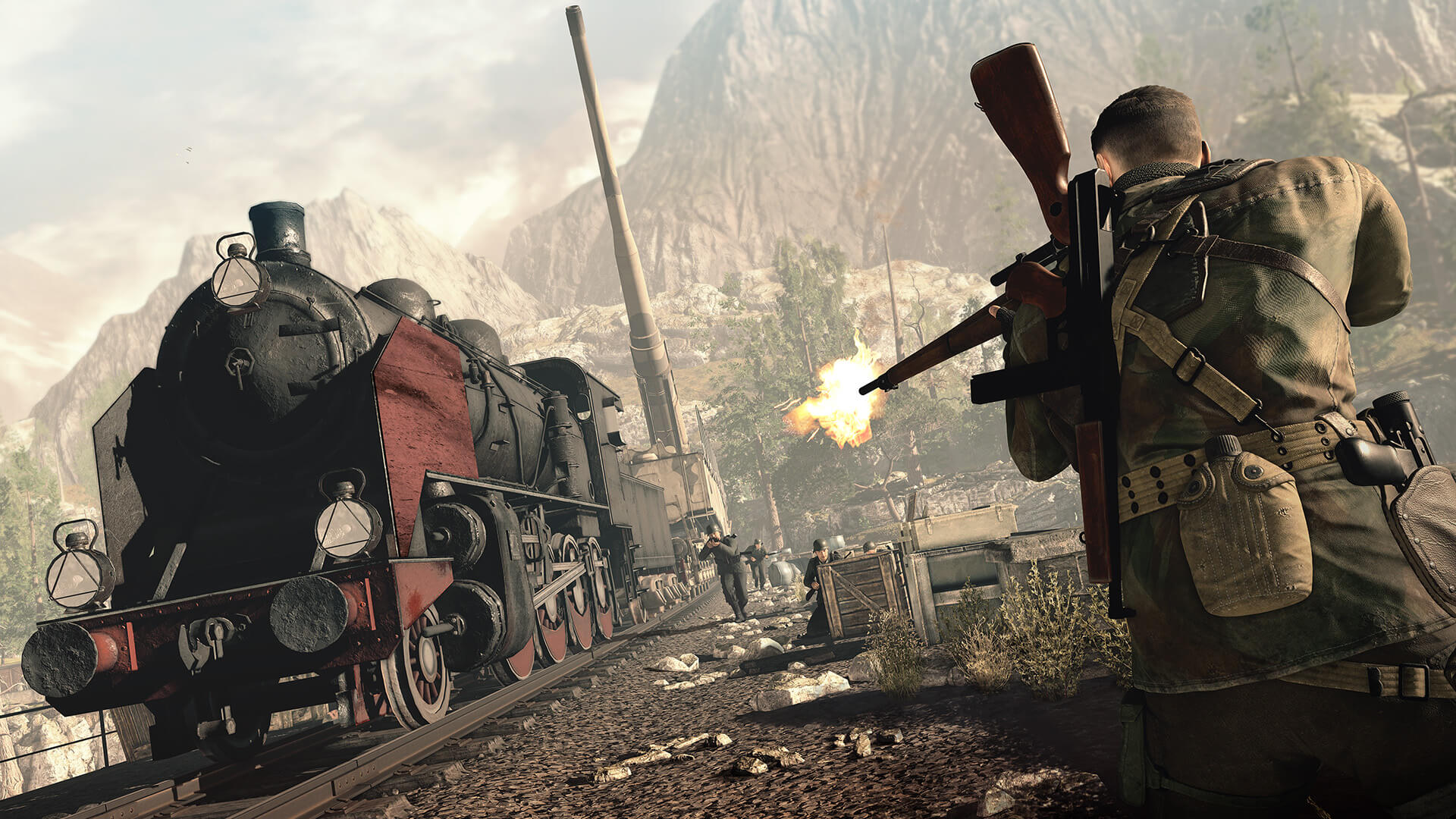 This New Game Is The Fourth Main Game In The Super Hit Tactical Shooter Series Of Sniper Elite. This Game Comes With New Story, New Features And New Environments Which Are Not Seen In The Previous Versions. This New Game Begins With The Beautiful Landscapes Of Italy During The Year 1943. The Player Plays The Role Of Karl Fairburne, Who Is A Covert And Perfectly Skilled Sniper. The Player Should Use His Skills In Shooting The Targets And He Should Also Use The Skills Of Stealth In Escaping From The Enemies.