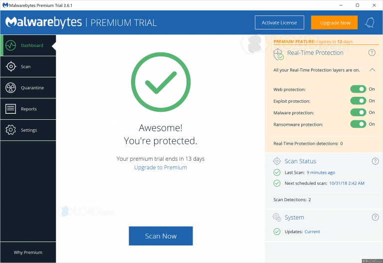 malwarebytes turn off premium trial