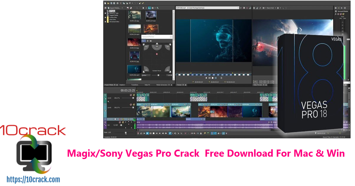 Magix-Sony Vegas Pro Crack Free Download For Mac & Win