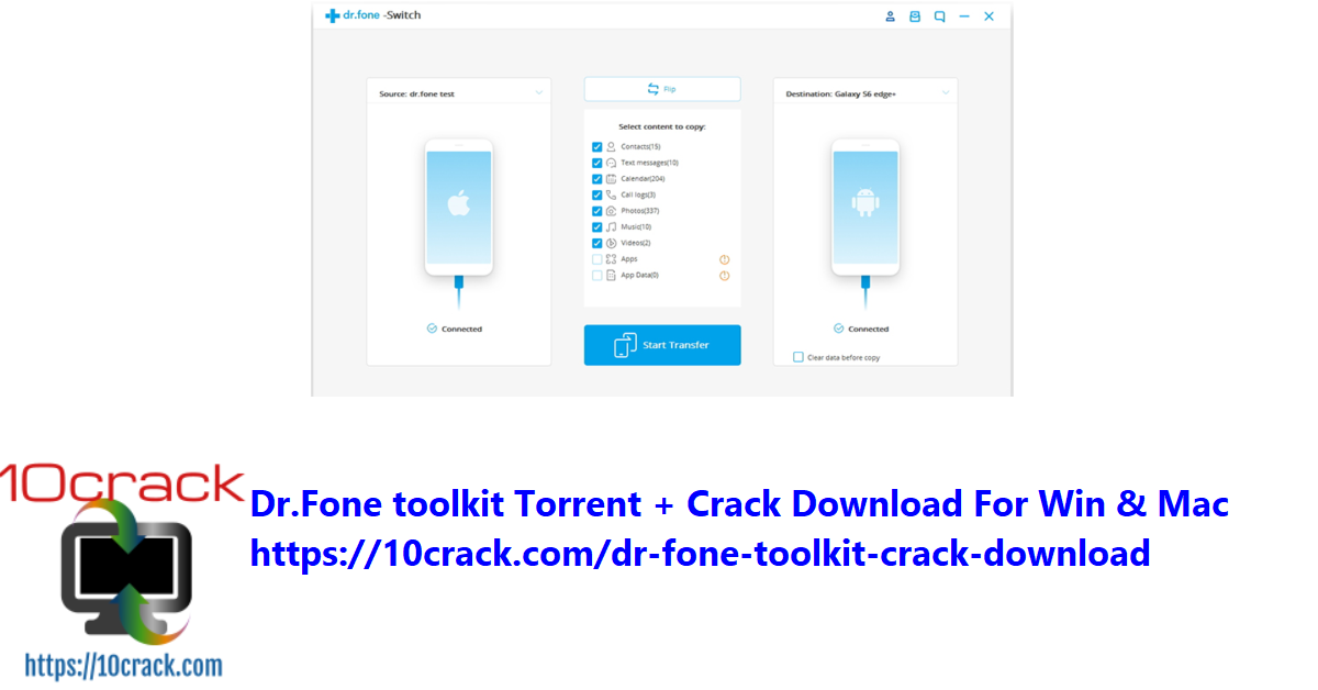 Dr.Fone toolkit Torrent + Crack Download For Win & Mac