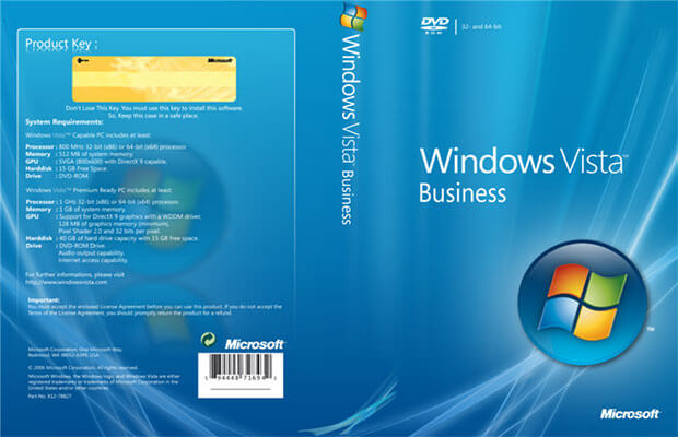 Windows Vista ISO File Product Key Download 2022